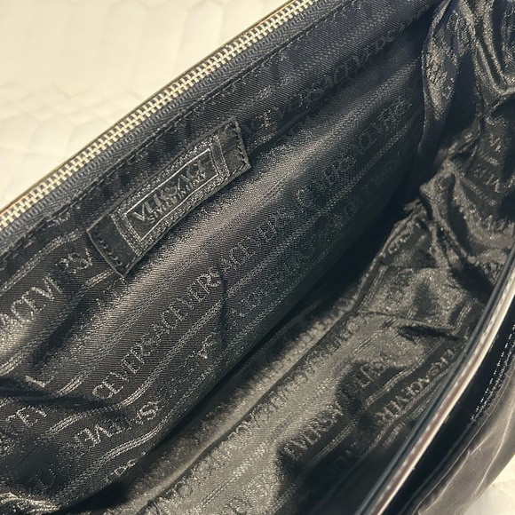 Versace Black Shoulder Bag with Silver Accent - Picture 11 of 13